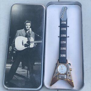 NEW Vintage 2002 Limited Edition 50th Anniversary Elvis Presley Guitar Watch